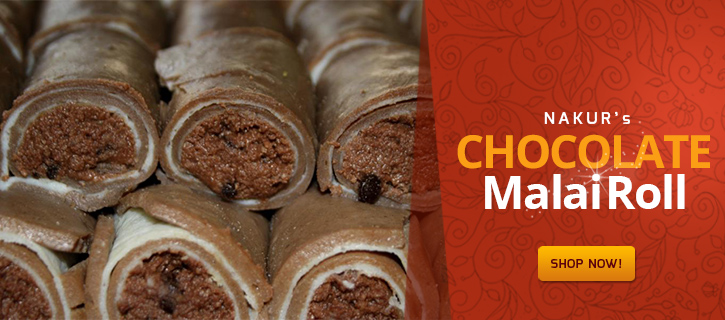CHOCOLATE MALAI ROLL